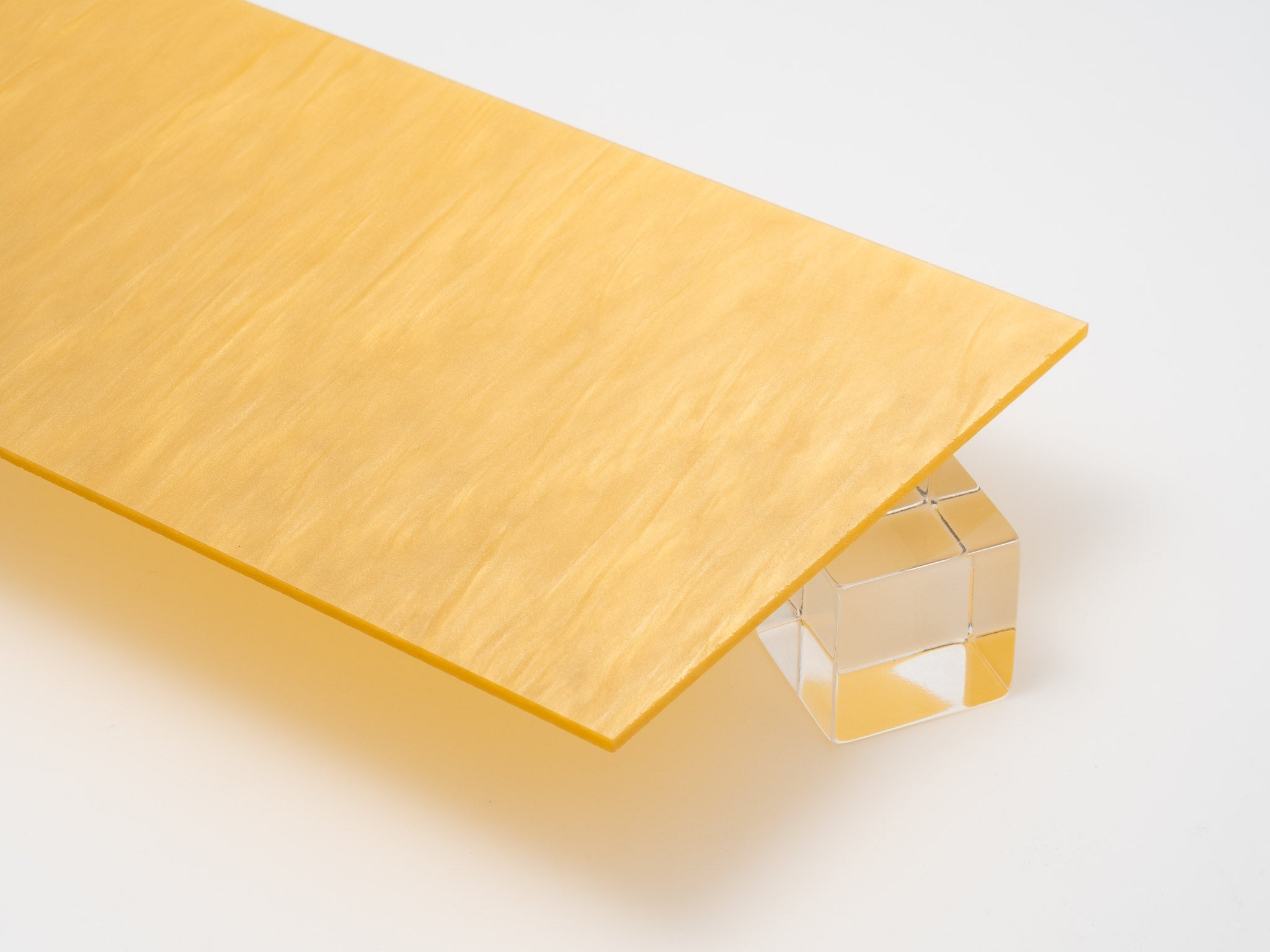 Gold Pearl Acrylic Plexiglass Sheet, Top View