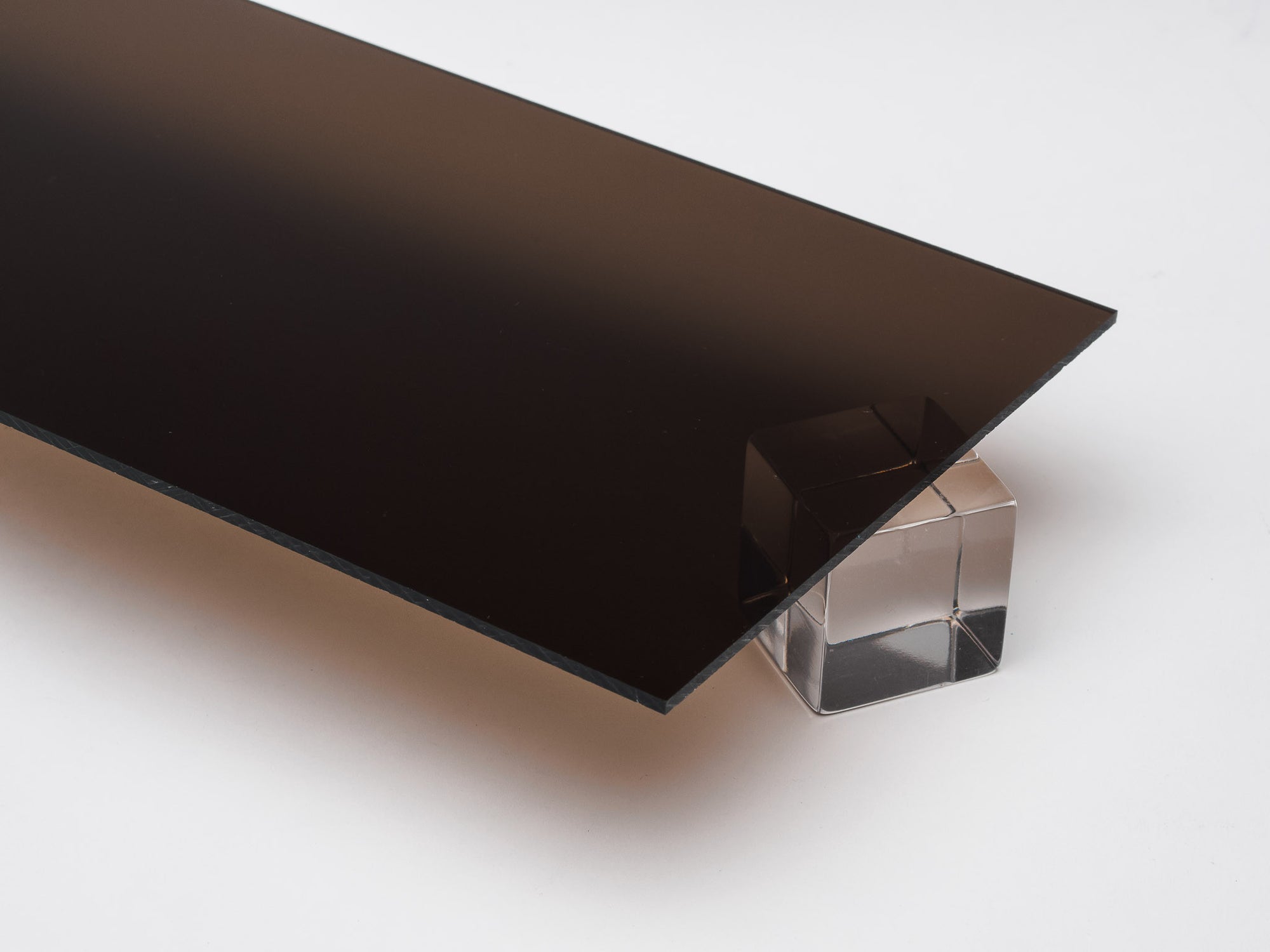 Bronze Smoke Acrylic Plexiglass Sheet, Top view