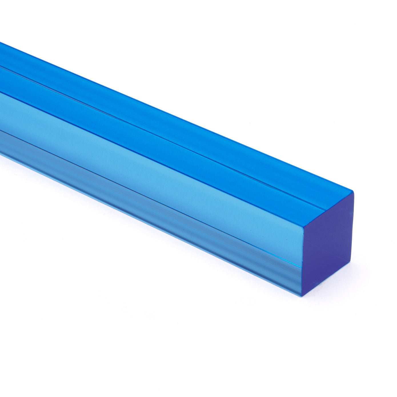 Acrylic Color, Rod, Blue 9092, Fluorescent, Extruded, Box of 4 Lengths, (1  in x 6 ft)